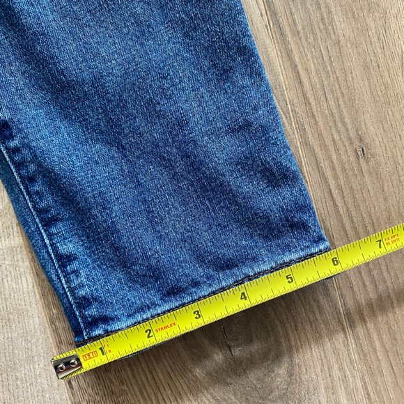 LOFT Blue Distressed "Relaxed Skinny" Jeans - Picture 10 of 14